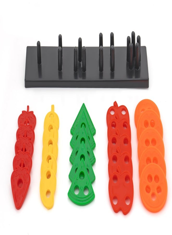 BlackZone Geometric Angle Blocks, Sorting & Stacking Toys for Toddlers and Kids Preschool, Color Stacker Shape Sorter Gift Educational Blocks Learning Toy for 1 2 3 Years Boys and Girls (Fruit Shapes) - Image 5